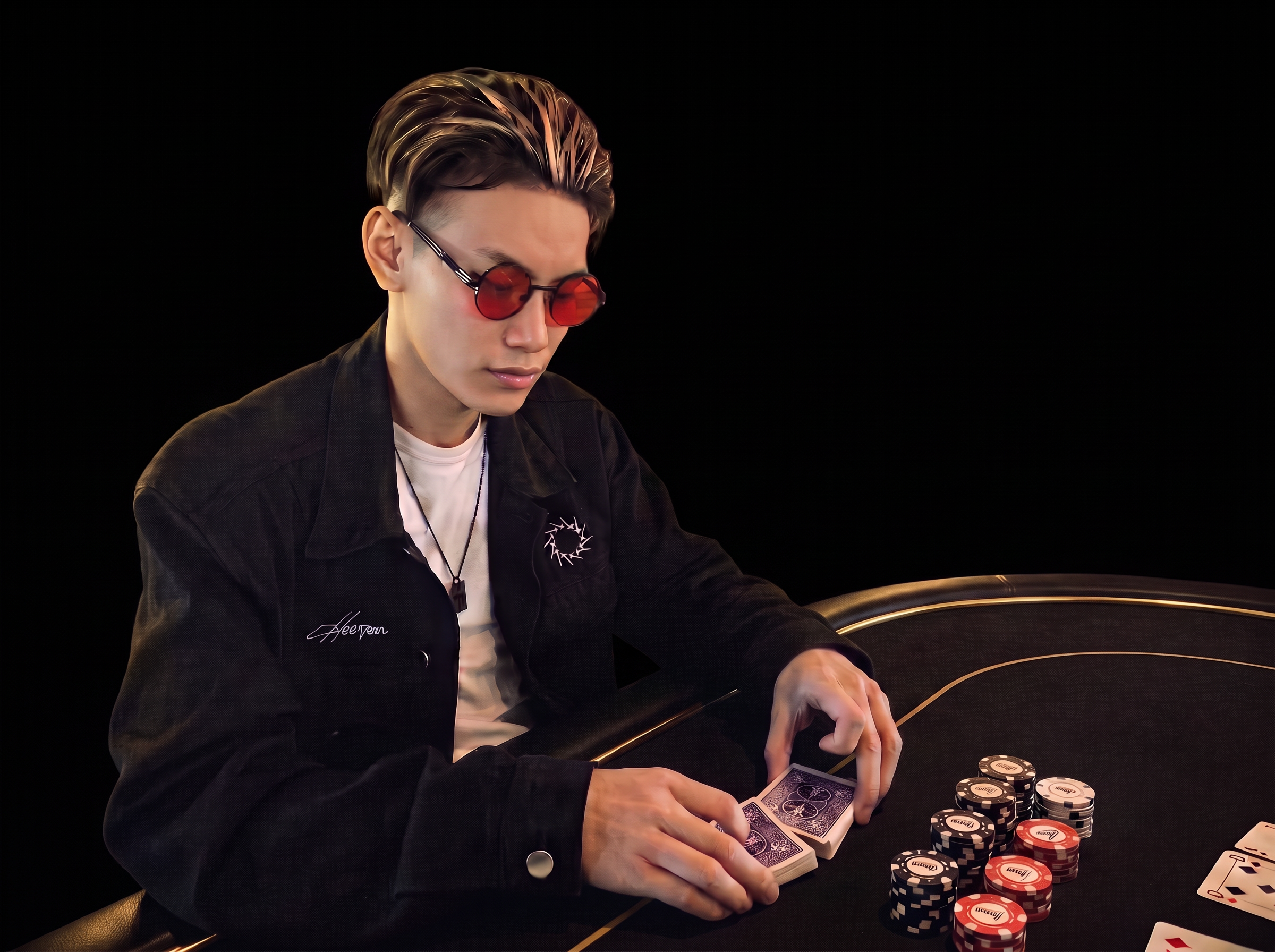 Jin Tan, The Card Sage, performing sleight of hand